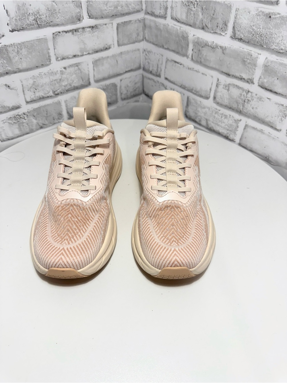 Allswift Women's Max Cushion Running Walking Shoes Peach Knit Mesh size 10